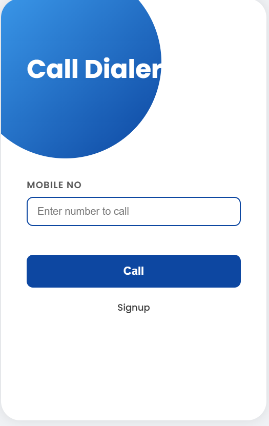 Call Dialer - Voice Call